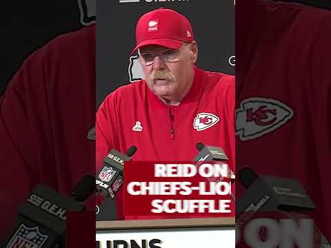 Chiefs head coach Andy Reid on postgame scuffle at end of Lions game #Chiefs #Lions #Sports #NFL