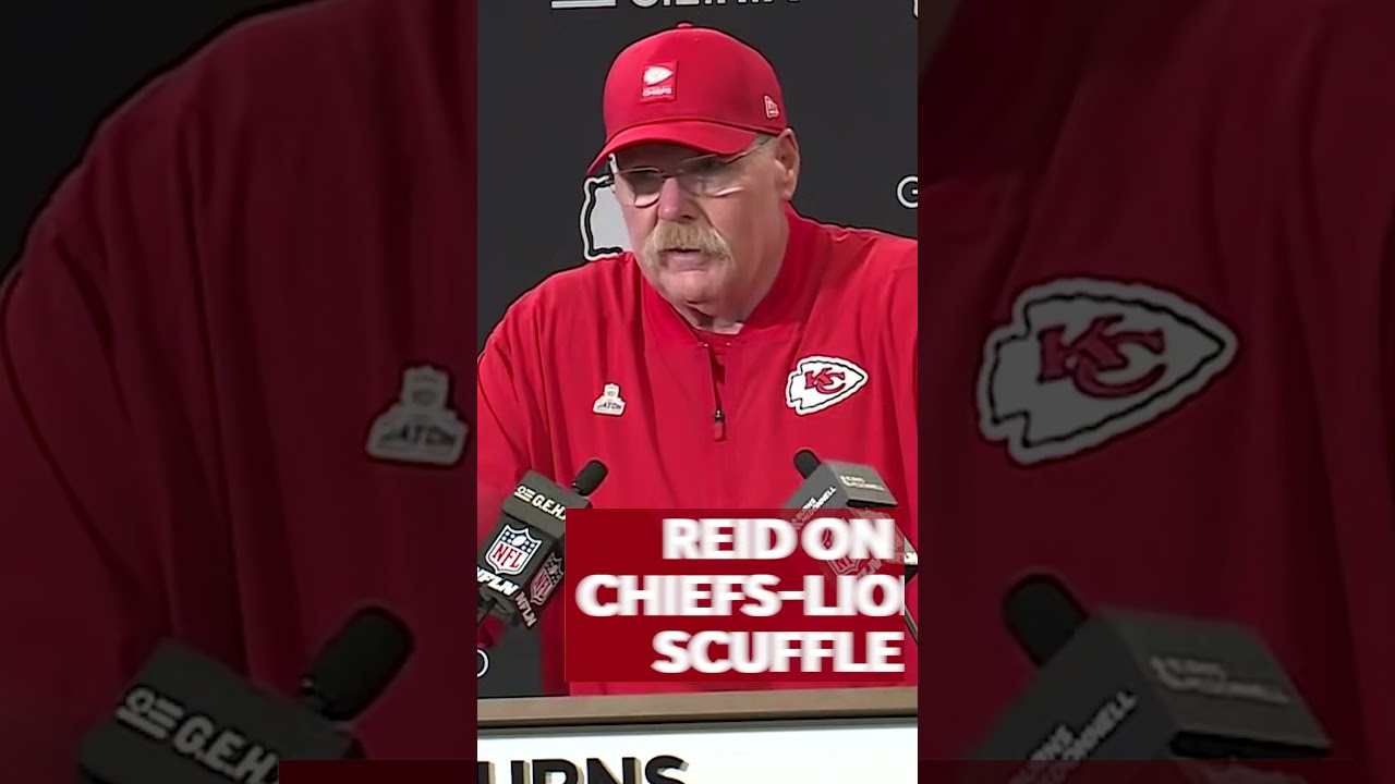 Chiefs Coach Andy Reid Addresses Postgame Altercation After Win Against Lions 🏈