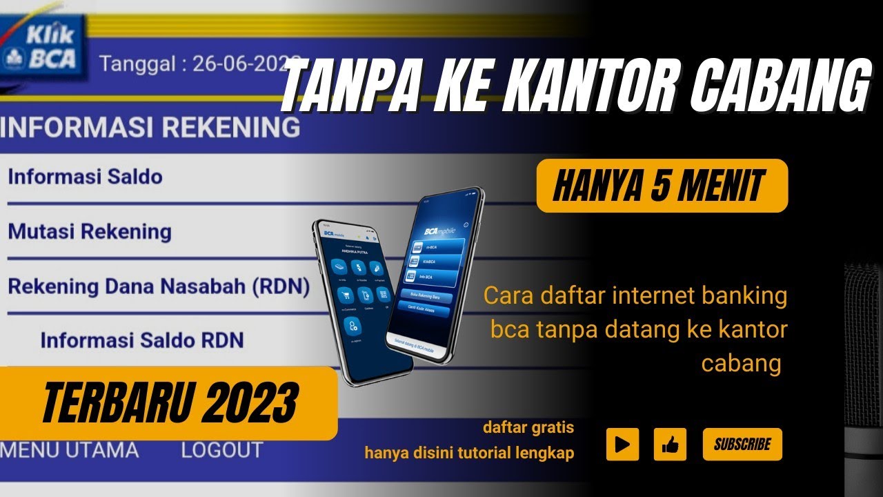 Daftar Internet Banking BCA Tanpa Datang ke Kantor π¦