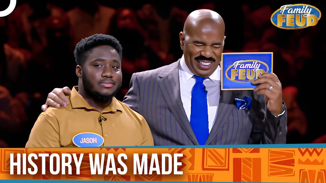 Family Feud Sets New Record with Flawless Win 🎉