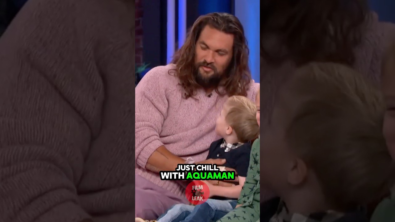 Kids Ask Jason Momoa Funny Questions About Aquaman! 🧜♂️ #shorts