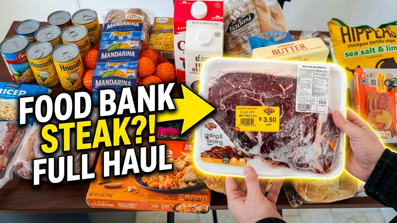Food Bank Gave Me Steak?! Full Haul