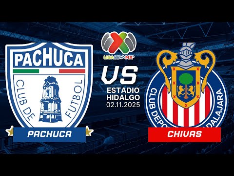 📺 PACHUCA VS CHIVAS JORNADA 16 EN VIVO | LIGA MX 2025