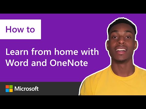 Learn from home with Microsoft Word and OneNote