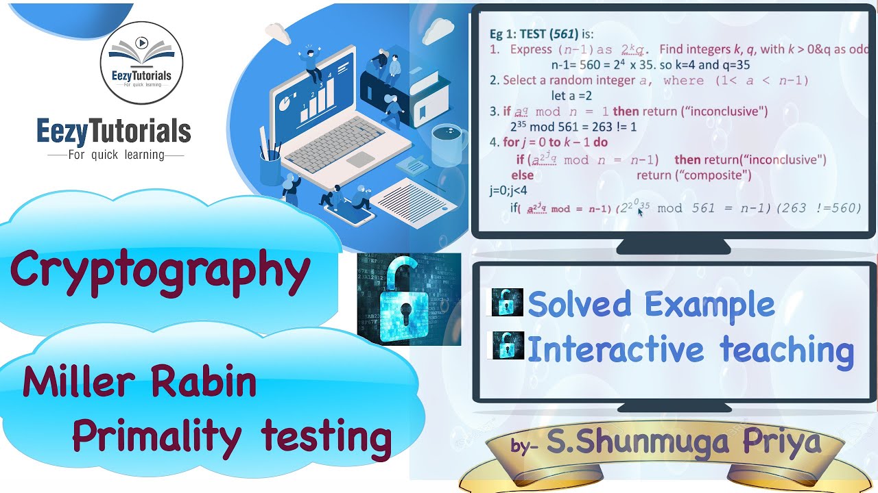 Master Miller-Rabin Primality Test in Cryptography 🔍 | Easy Explanation & Example