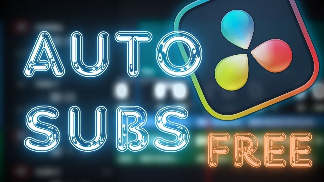 Free Auto Subtitles for DaVinci Resolve 🎬
