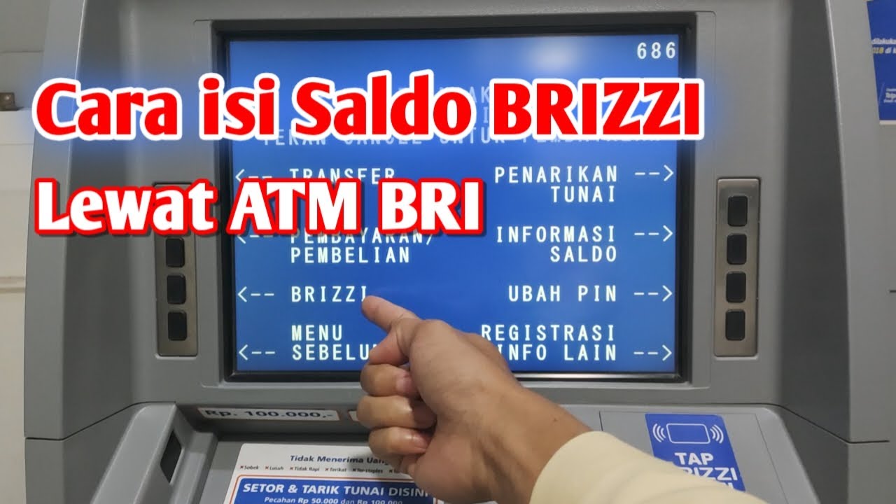 Cara Isi Saldo BRIZZI di ATM BRI 💳