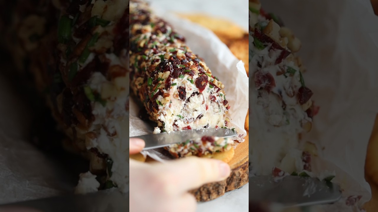 Cranberry Pecan & Cheese Log Recipe