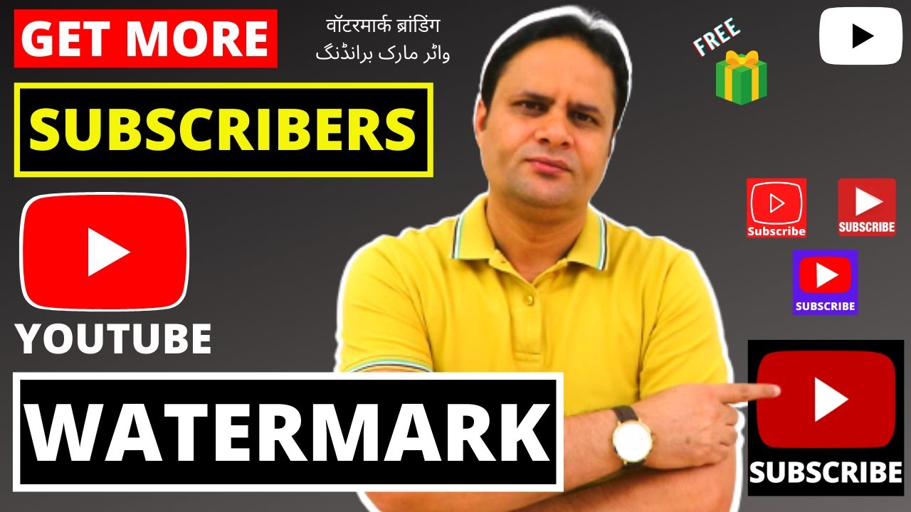 Create YouTube Watermark & Subscribe Button 📹