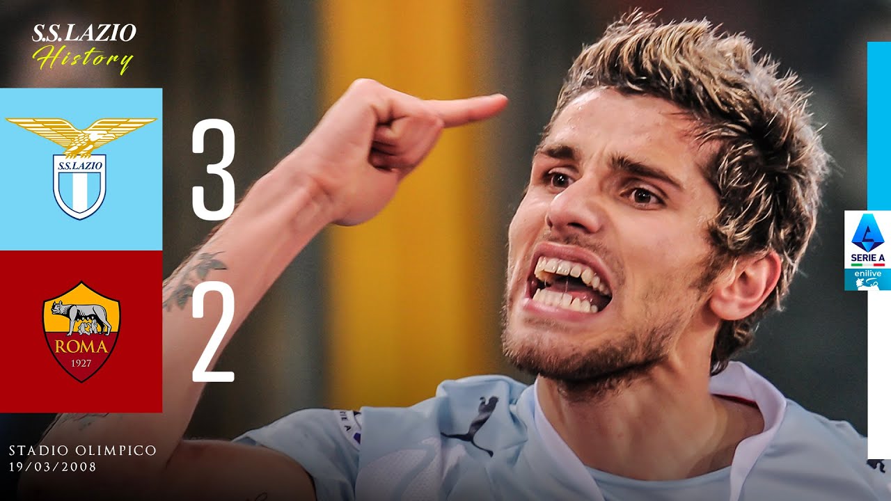 Serie A 2007/2008: Lazio-Roma 3-2 Highlights ⚽