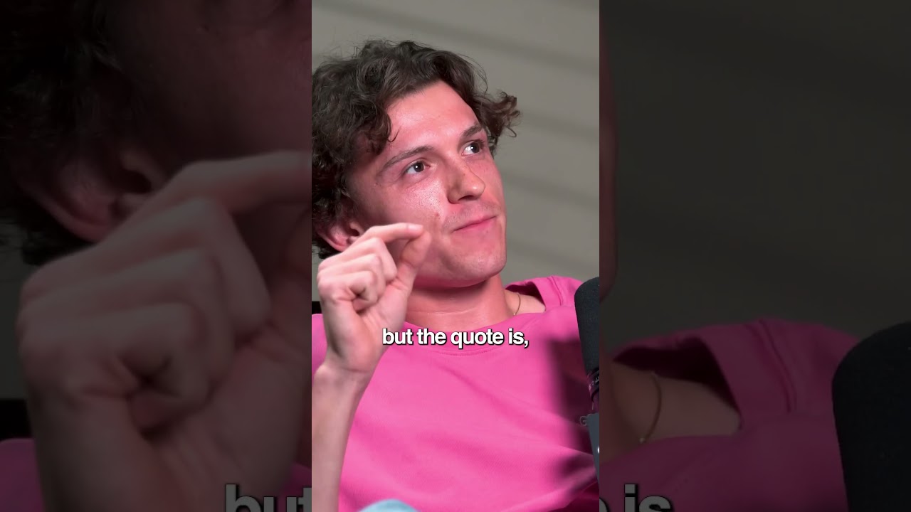Inspiring Quote from Tom Holland 🎙️ | Must-Watch Podcast Clip
