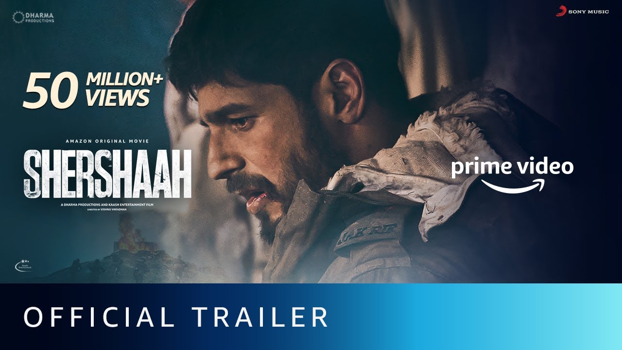 Shershaah Official Trailer | Sidharth Malhotra & Kiara Advani 🎬