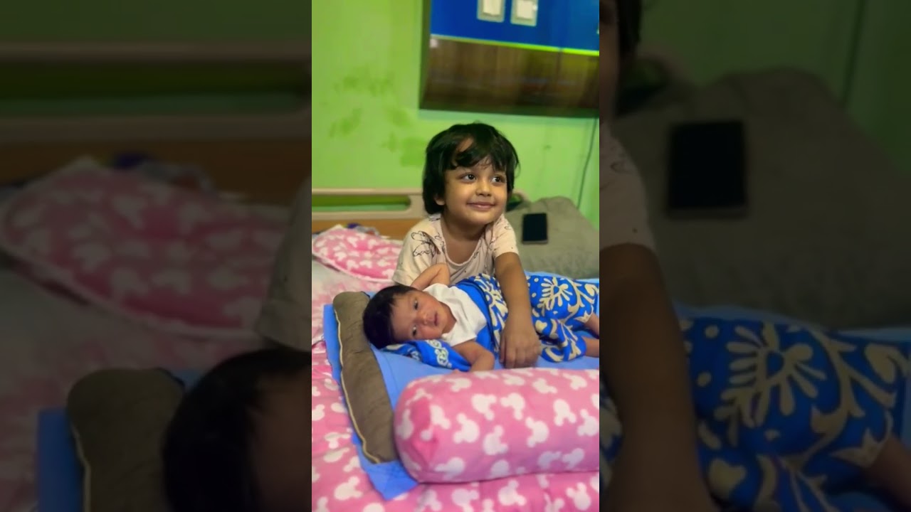 Kid Relaxing at Hospital Watching TV 😊