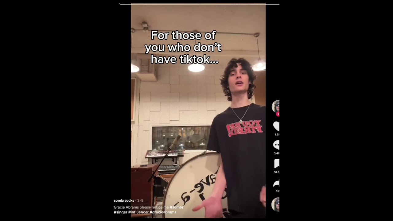 Sombr Video for Non-TikTok Users 😛