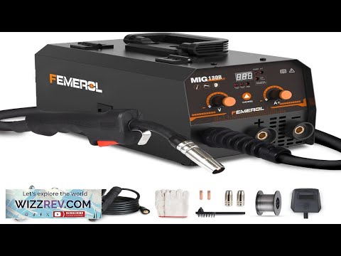 MIG Welder 2 in 1 Flux core Stick Welder 130Amp 110V Gasless MIG Welding Machine