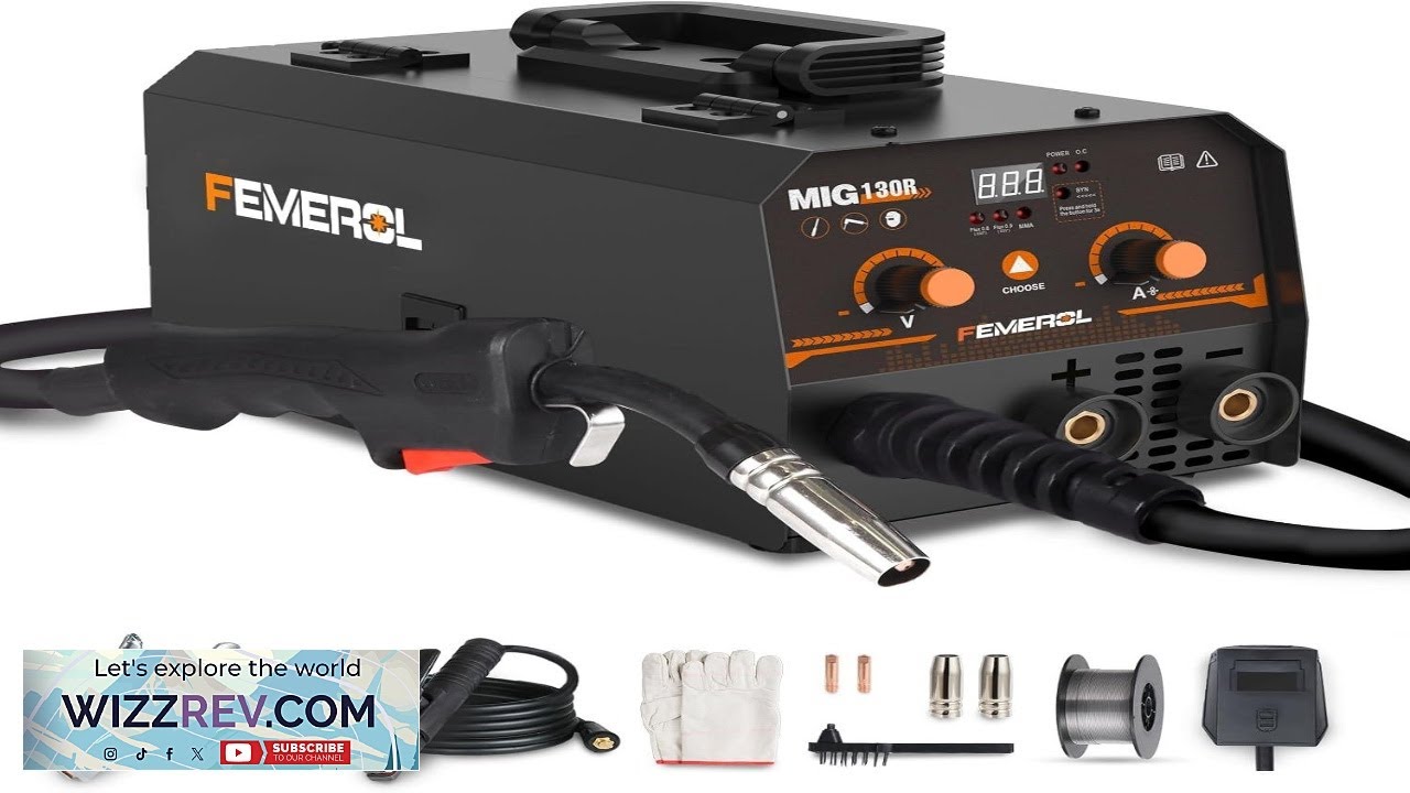2-in-1 MIG & Stick Welder 130A, Gasless, 110V ⚙️