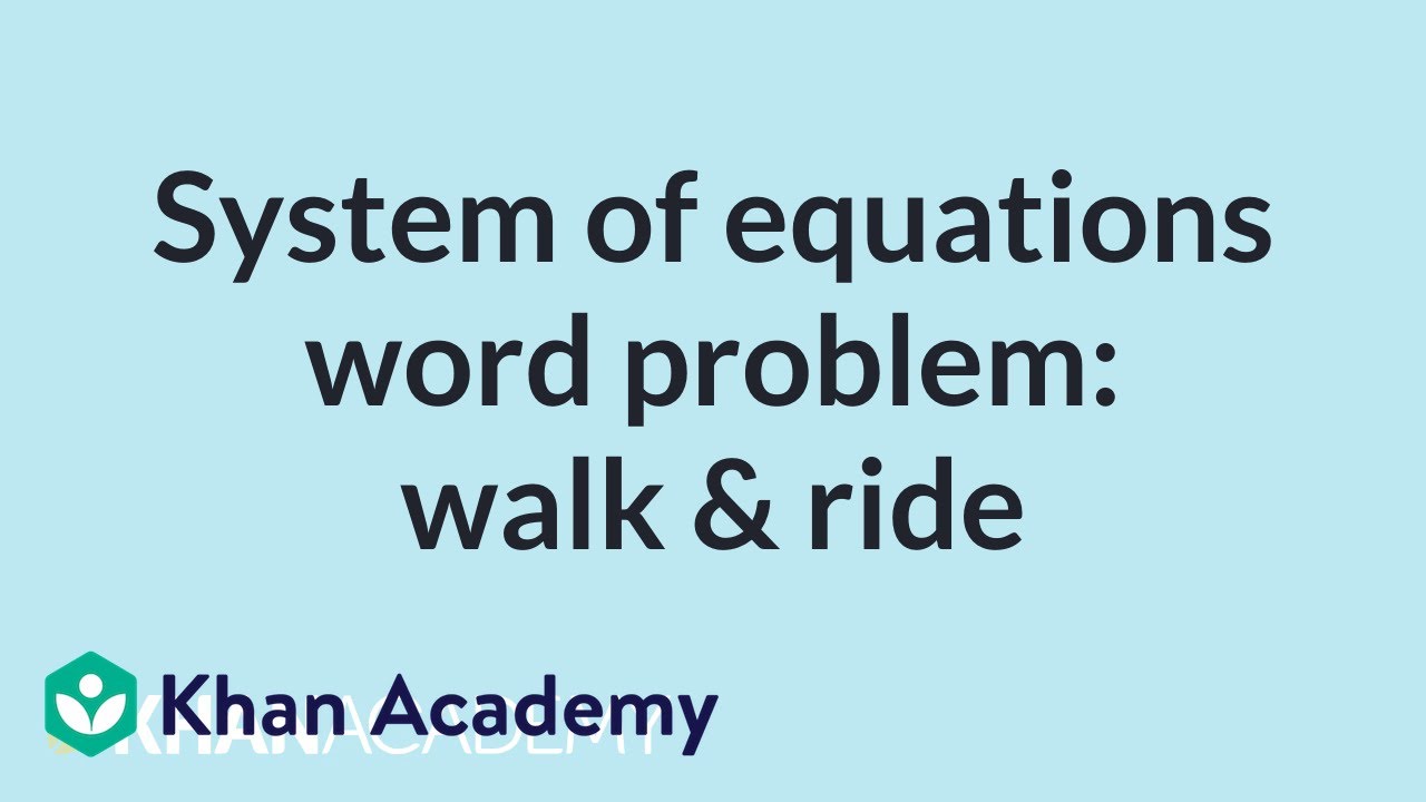 Solve Real-World Math Problems: Walking & Bus Distance with Systems of Equations 🚶‍♂️🚌