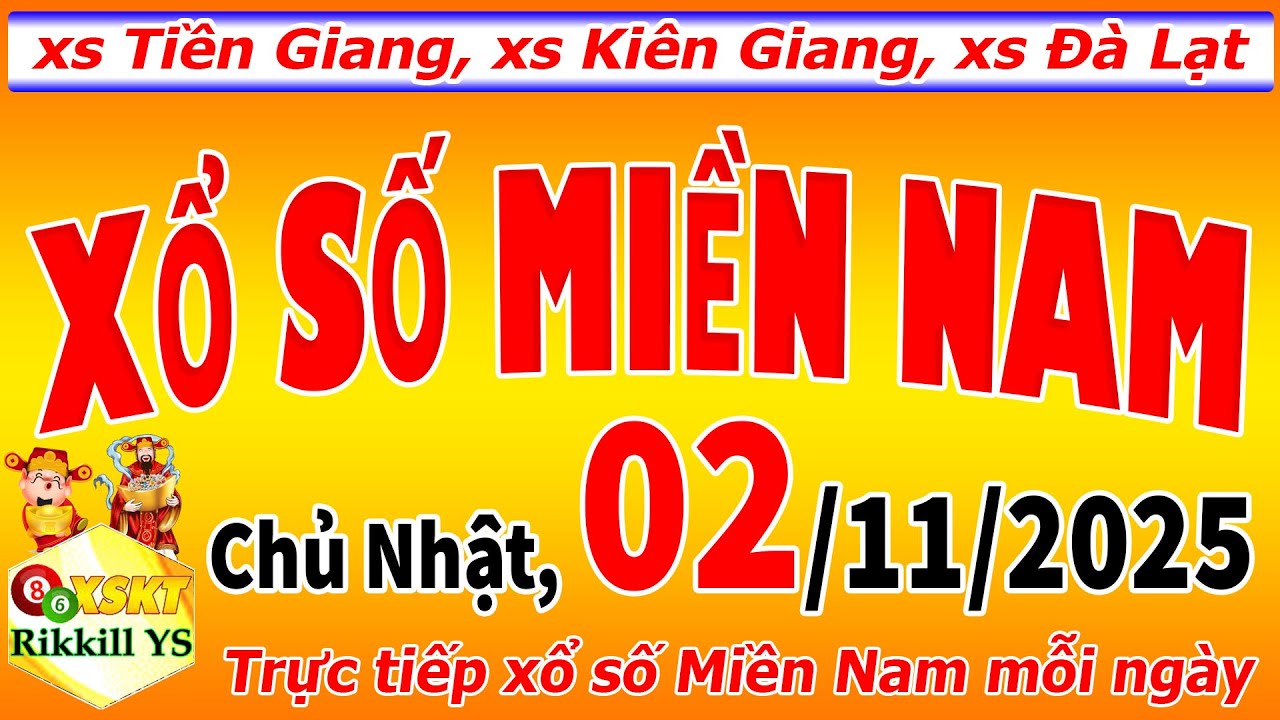 Xổ Số Miền Nam Hôm Nay 2/11/2025: Kết Quả Xổ Số Tiền Giang, Kiên Giang & Đà Lạt 🔴