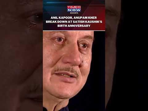 Anil Kapoor And Anupam Kher Break Down At  Late Friend Satish Kaushik’s Birth Anniversary