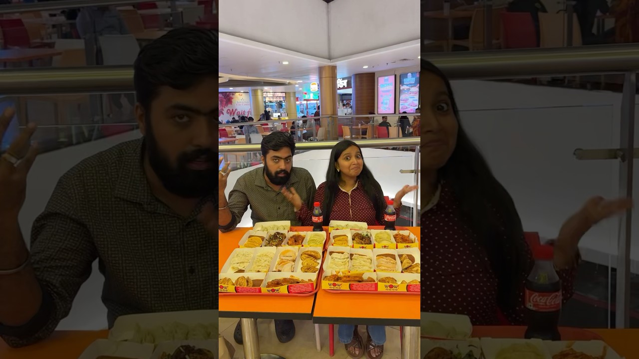 Tackling the Momo Challenge with My Husband 🧩 | Viral Food Challenge #Shorts