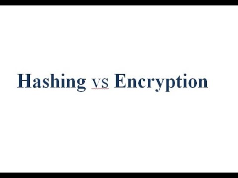 Hashing Vs Encryption ||Difference between Hashing and Encryption