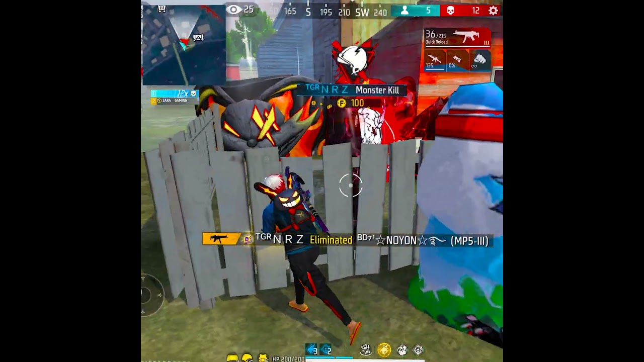 Epic Last Zone Rush!🔥 Intense Free Fire Action #NRZ