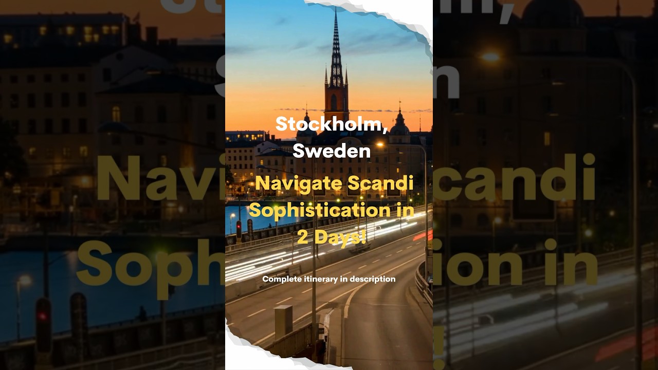 3-Day Stockholm Itinerary: Top Sights & Activities 🏙️