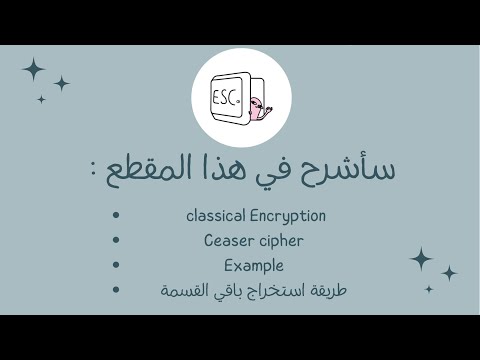 Classical Encryption, Ceaser cipher - شرح بالعربي مع أمثلة
