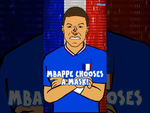 Mbappe breaks his nose😱 Which mask will he choose? #mbappe #euro2024 #football