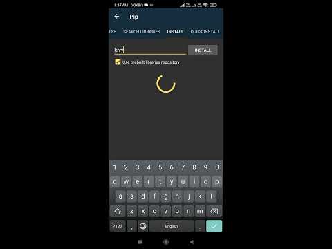 Installing A Package In Pydroid3 App.  #tutorial #pydroid3 #package #installation #python3 #kivy