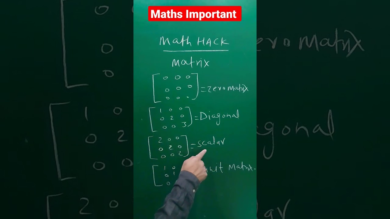 Understanding Zero, Diagonal, Scalar, and Identity Matrices in Linear Algebra 🔥