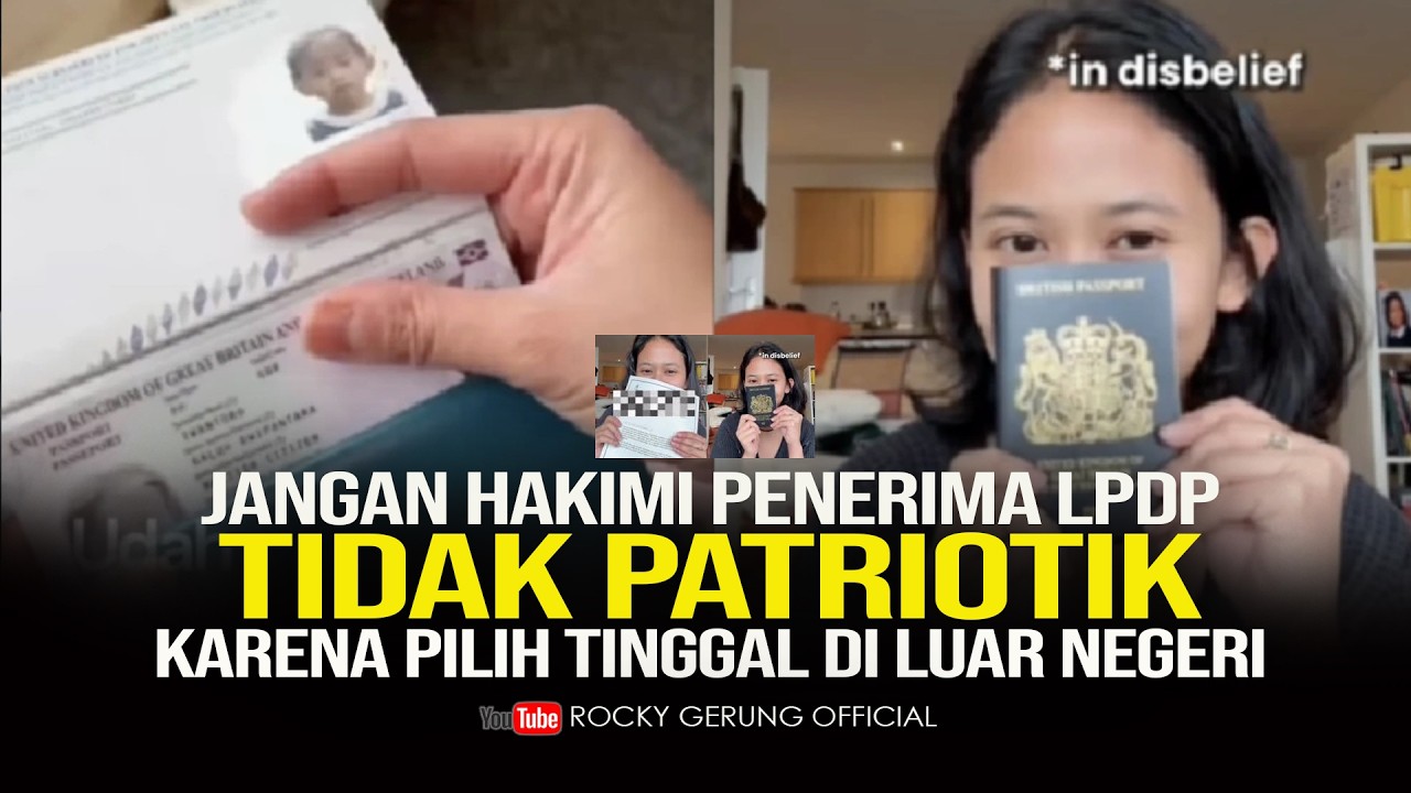 JANGAN HAKIMI PENERIMA LPDP TIDAK PATRIOTIK KARENA PILIH GTINGGAL DI LUAR NEGERI!