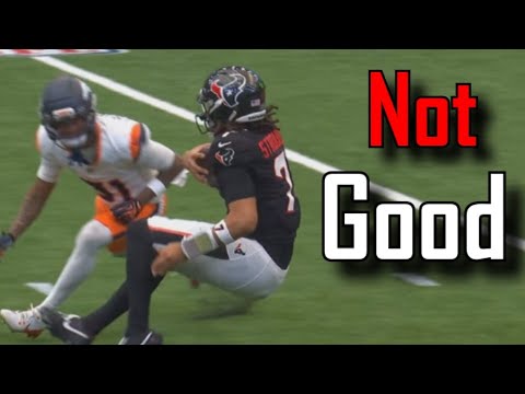 CJ Stroud leaves the game after this hit | Houston Texans Vs Denver Broncos
