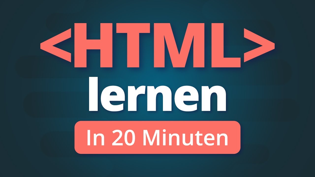 Lerne HTML in nur 20 Minuten – Schnell & Kostenlos! ⚡