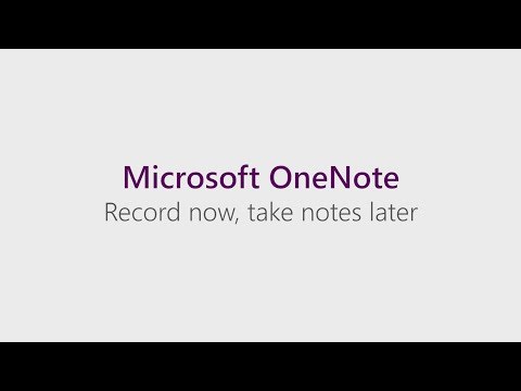 #My365 OneNote: Record now, take notes later on OneNote.