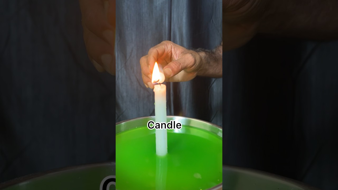 Easy And Simple science experiment| water+ candle  😎#science #kidsExperiment #shorts #schoolproject