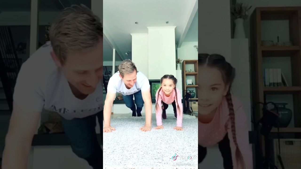Epic Dad vs Daughter Plank Challenge! 😂🔥 TikTok Trend #shorts