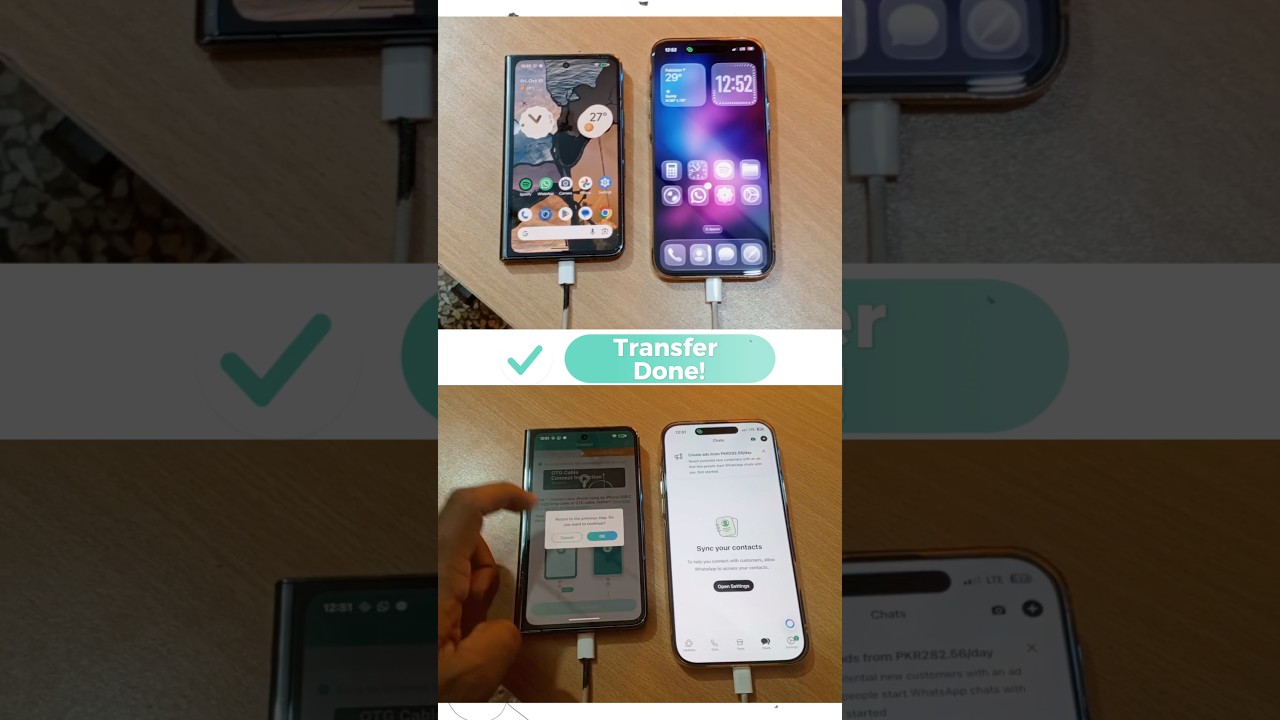Transfer WhatsApp Data from Android to iPhone π±