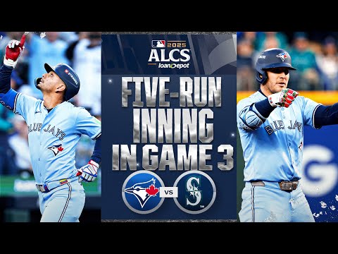 FULL INNING: Blue Jays GO OFF for 5 runs in 3rd to jump out to lead in ALCS Game 3!