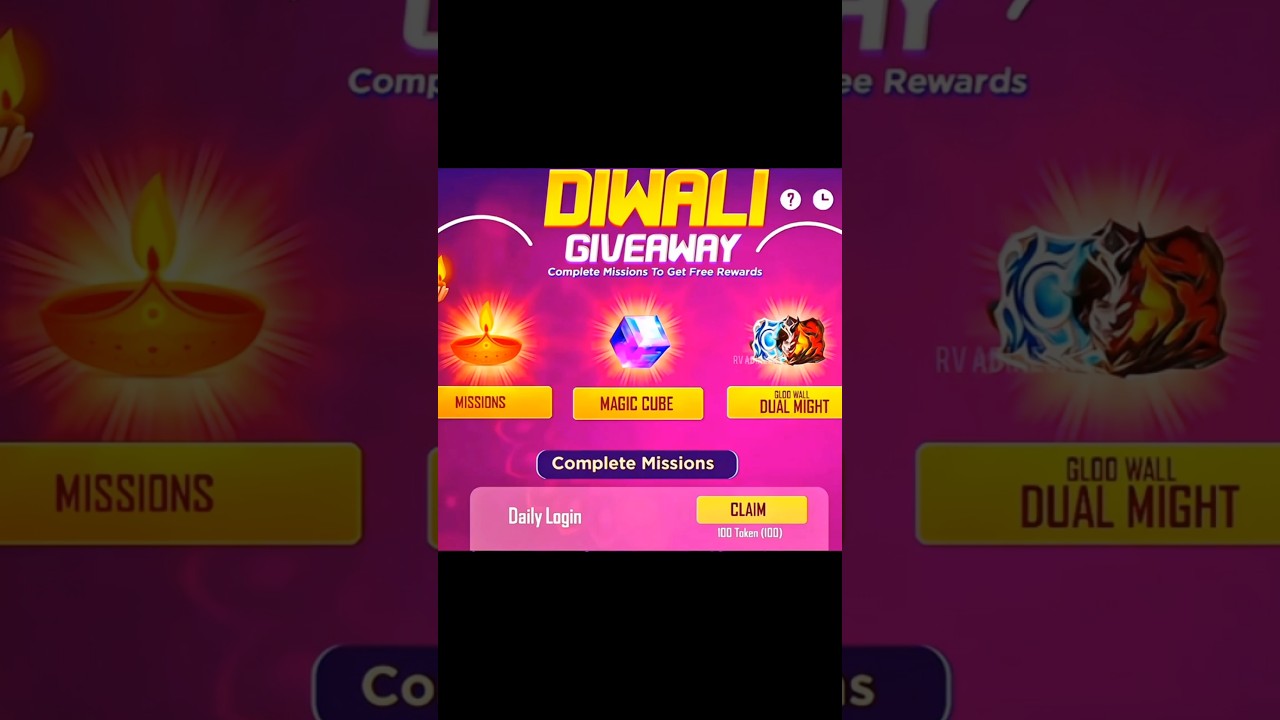 Free Fire Diwali 2025 Update: Magic Cube & Rare Bundle Return 🎆