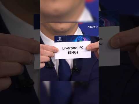 AWKWARD moment at the Champions League Draw…