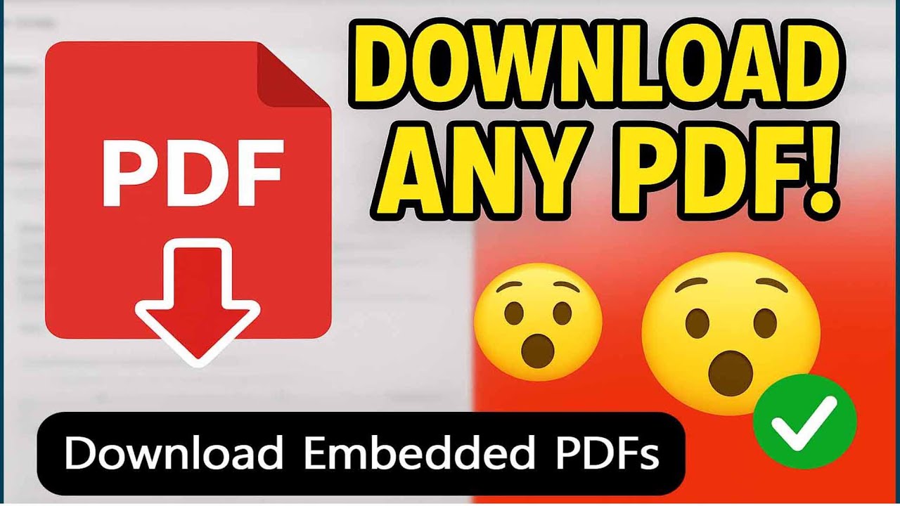 Easiest Way to Download Embedded PDFs from Any Website 📥