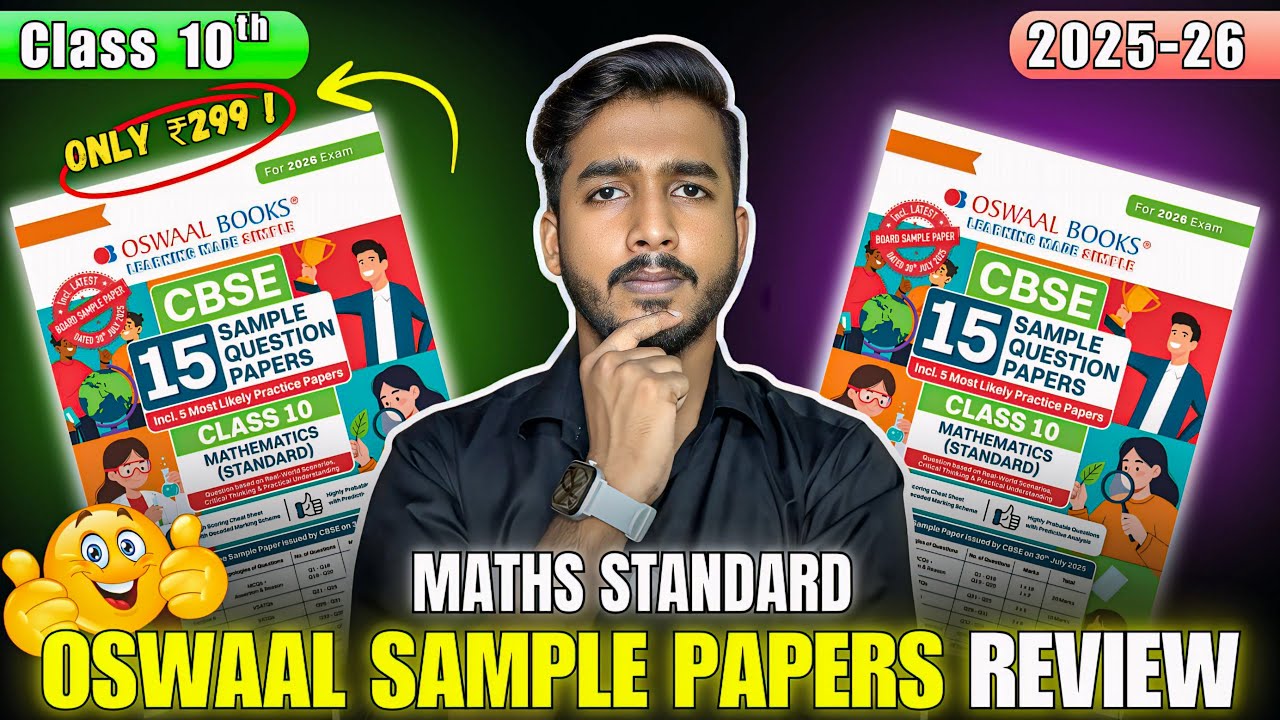 Oswaal Sample Paper Class 10 Maths Standard 2025-26 | Full Review & Best Book for Boards