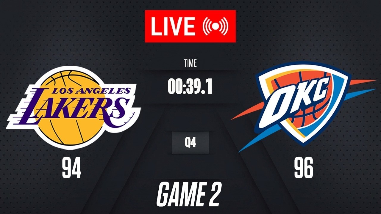 NBA Live! Lakers vs Thunder Game 2 - May 8, 2026 🏀