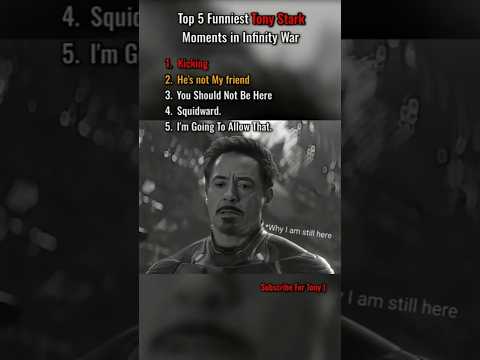 Top 5 Funniest Tony Stark Moments in Infinity War.😭