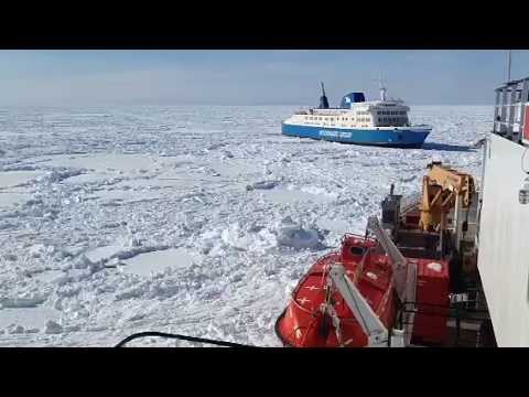CCGS Henry Larsen Guides MV Apollo Through Heavy Ice ❄️
