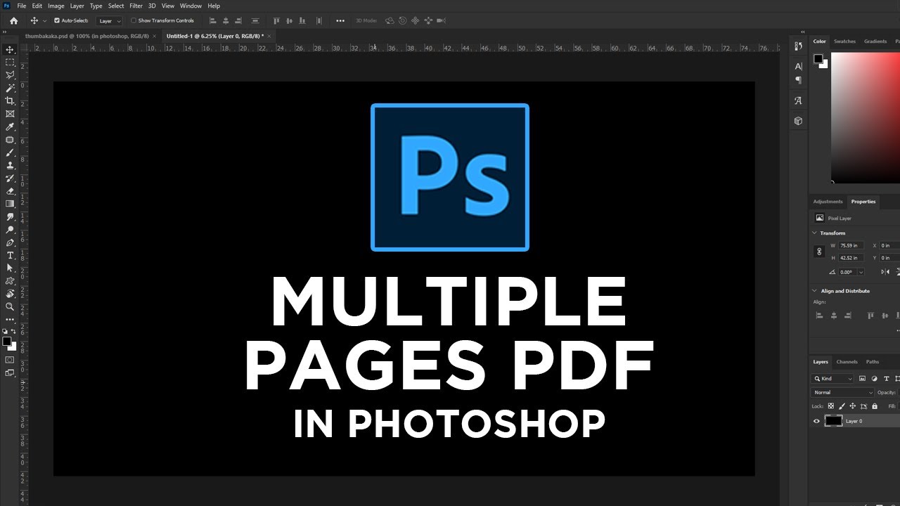 Create Multi-Page PDFs in Photoshop | Easy Step-by-Step Tutorial π