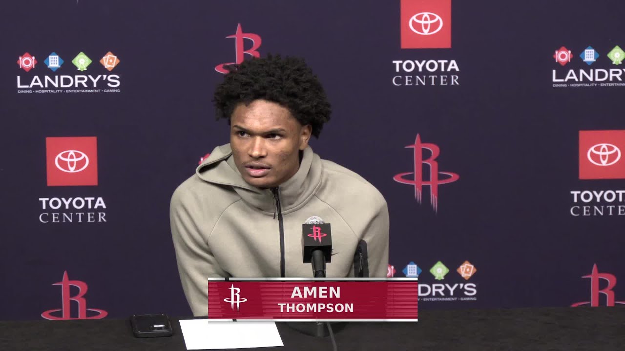 Amen Thompson Addresses the Media vs Suns π
