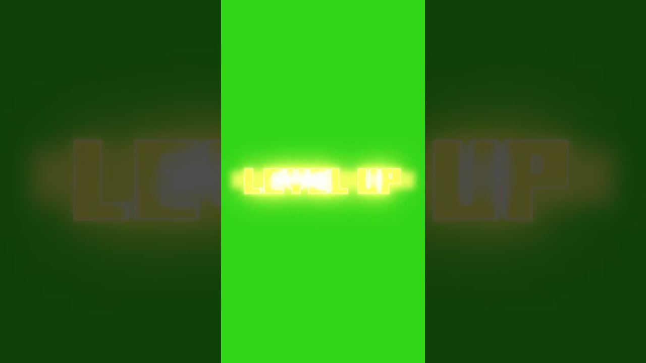 Minecraft Level Up Green Screen Effect ๐ฎ