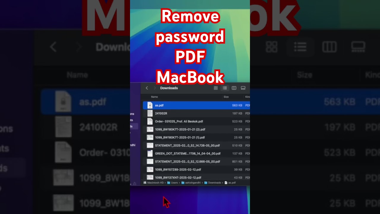 Guide to Removing Password Protection from PDF Files on MacBook